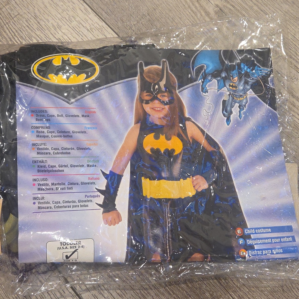 Kids Bat Hero Costume - Black and Yellow